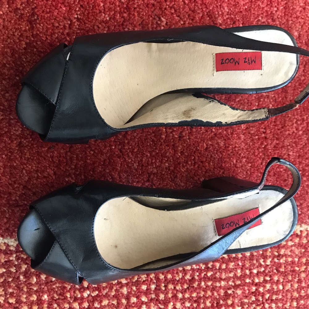 Miz Mooz toe peep platform shoes - like new
